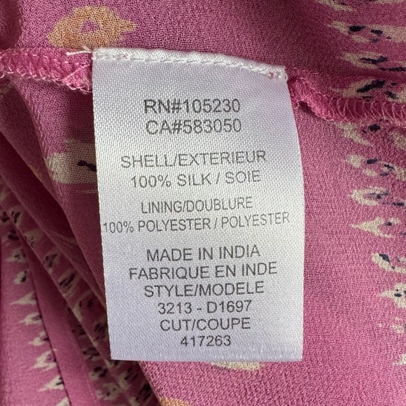 Joie Silk Suerte dress in pink. Size: X-Small - Picture 7 of 16